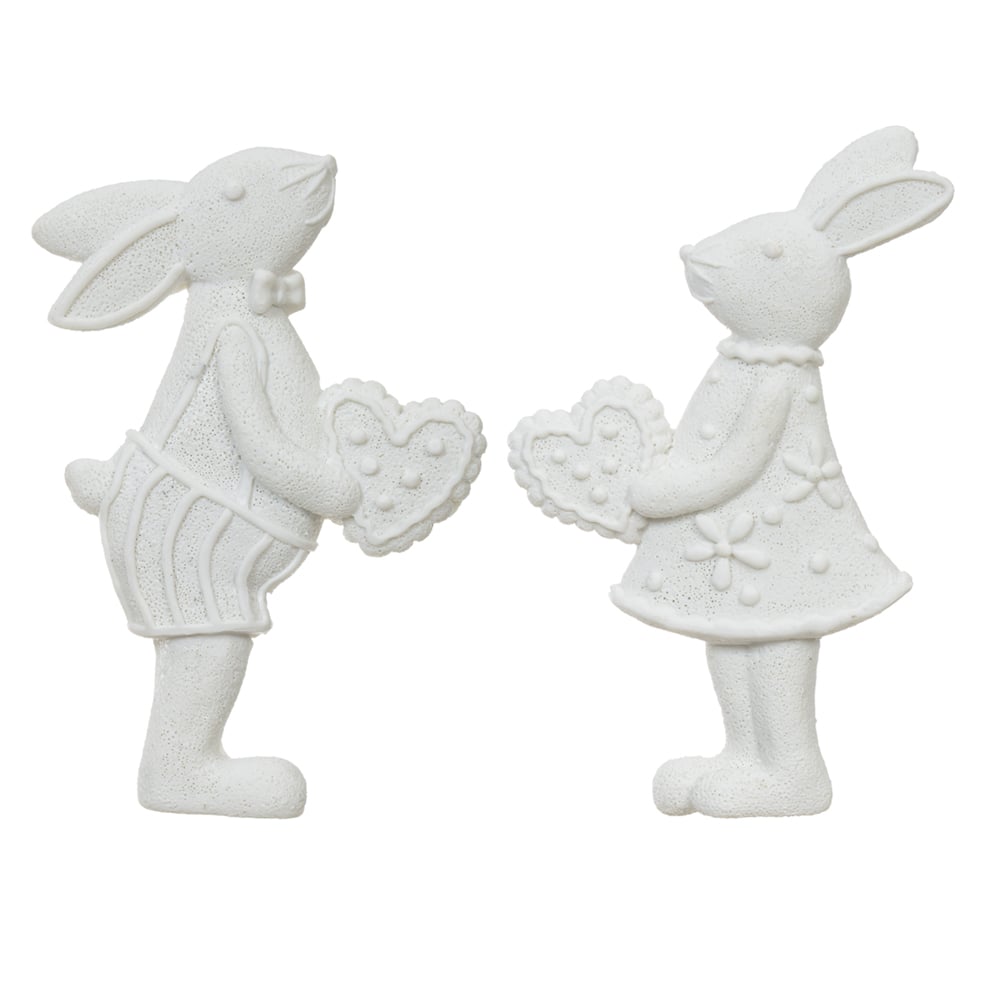 KIT PINTURA COELHO GESSO (BRANCO) 11,9X7,3X1,4cm
