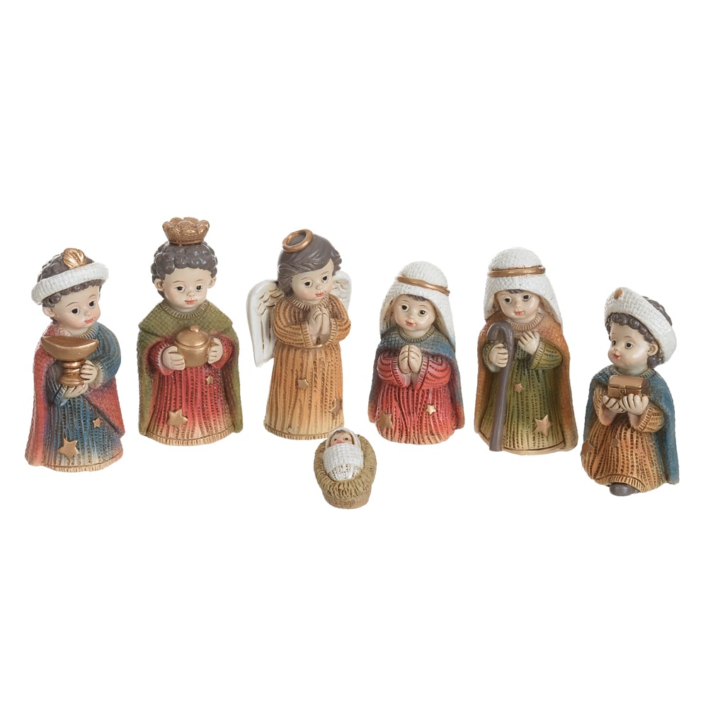 RESINA NATAL PRESEPIO INFANTIL (COLORIDO) 7cm