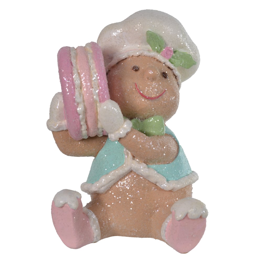 RESINA NATAL GINGERBREAD (ROSA AZUL) 12,5X10cm