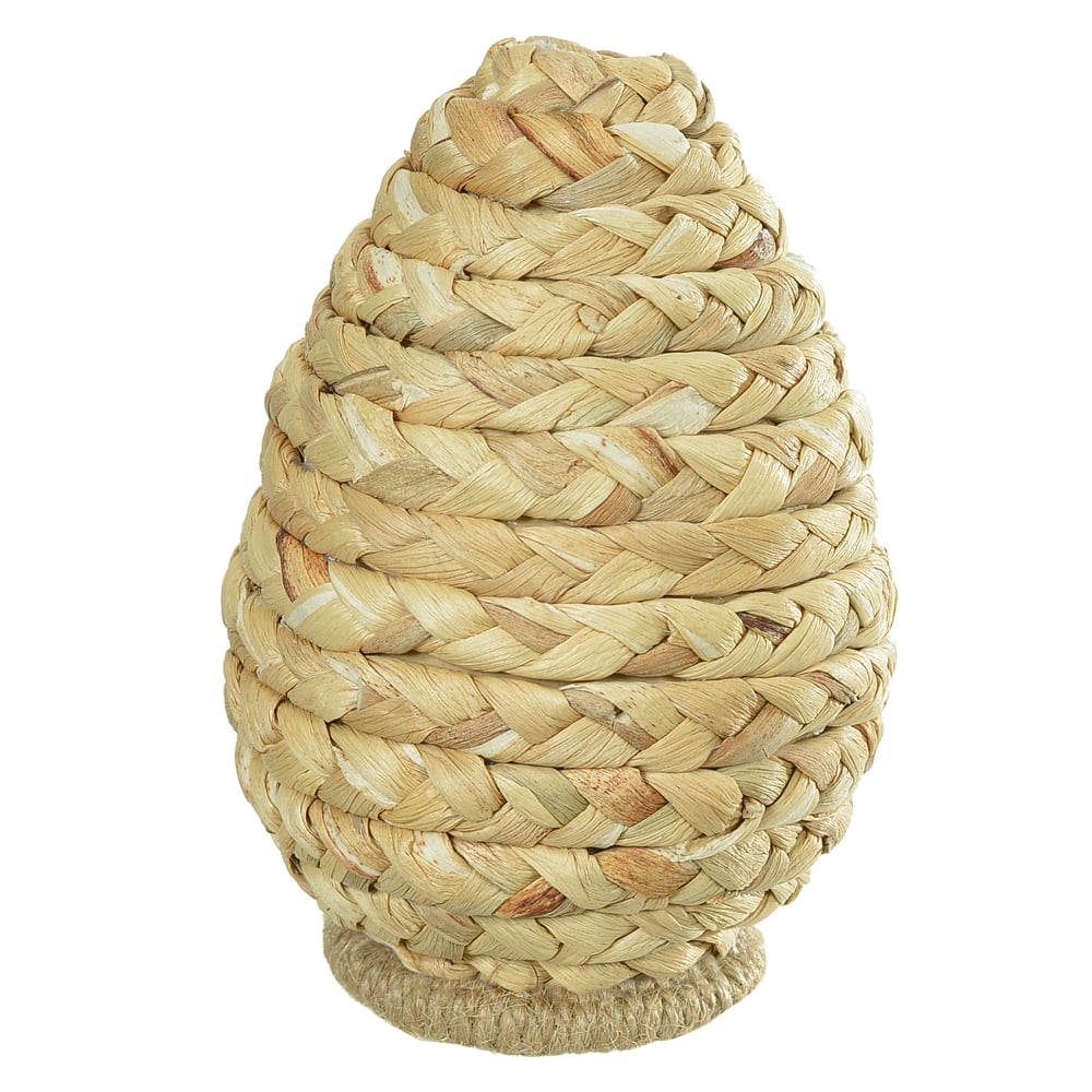 OVO DECORATIVO PALHA (BEGE) 13cm