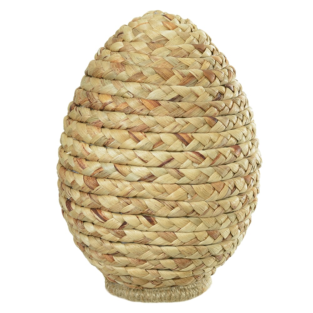 OVO DECORATIVO PALHA (BEGE) 20cm