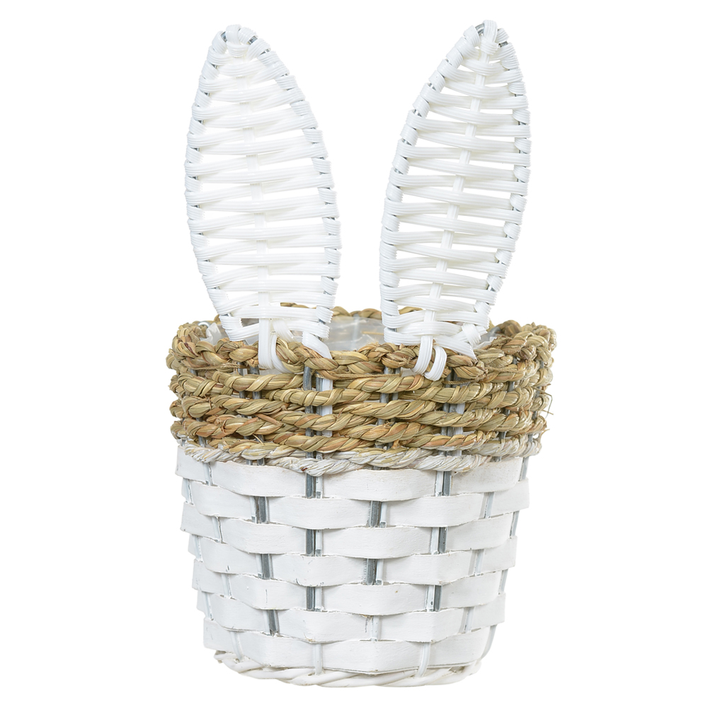 CESTO DECORATIVO (BRANCO) 14cm