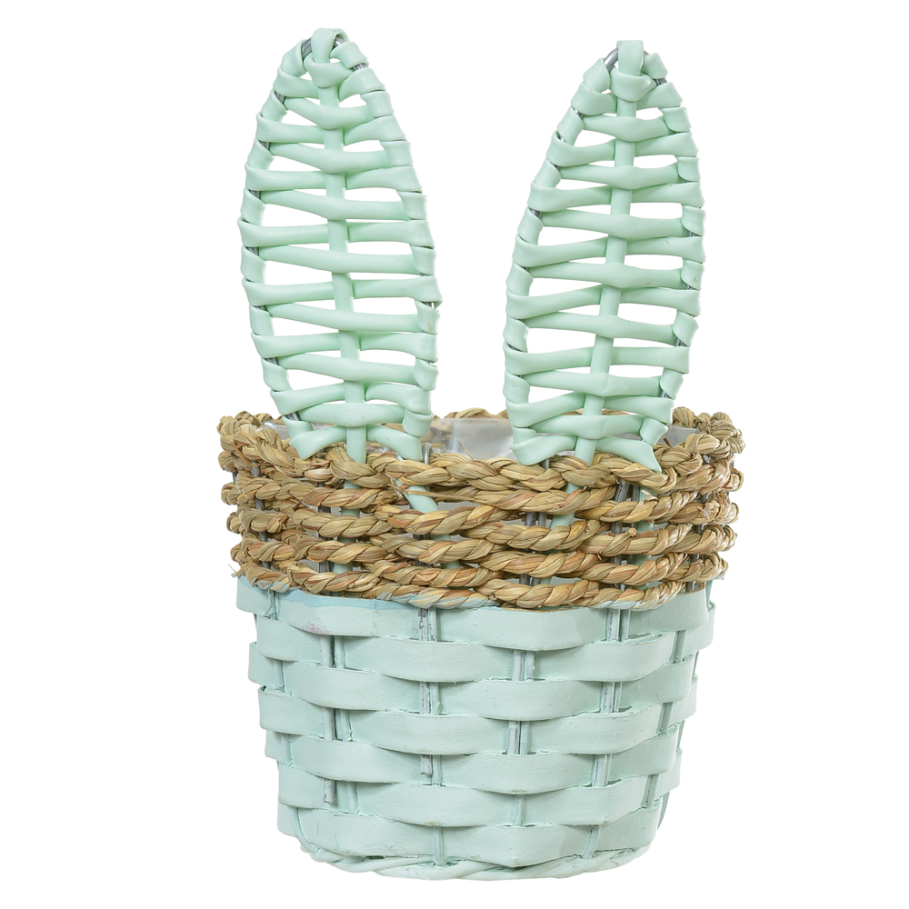 CESTO DECORATIVO (VERDE MENTA) 14cm