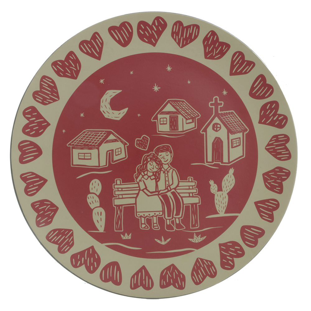 SOUSPLAT SAO JOAO (VERMELHO) 35cm 33D