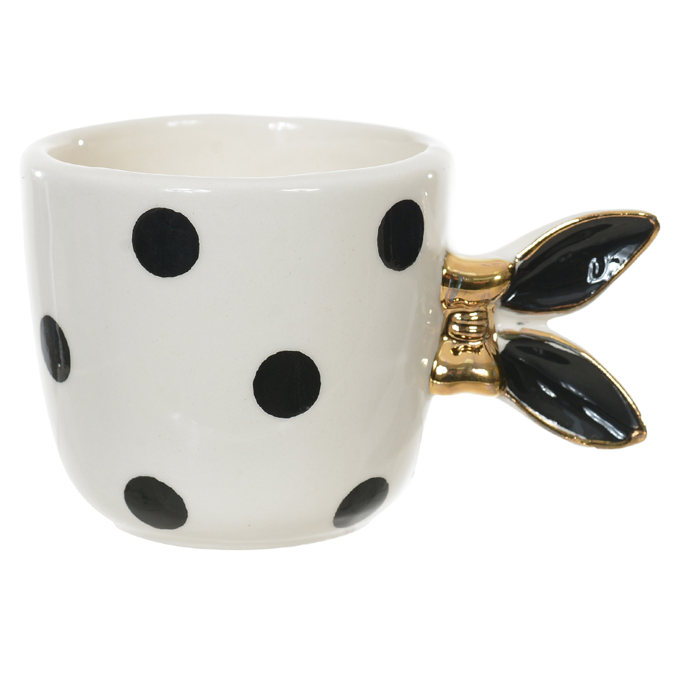 VASO DECORATIVO (PRETO DOURADO) 11,2cm