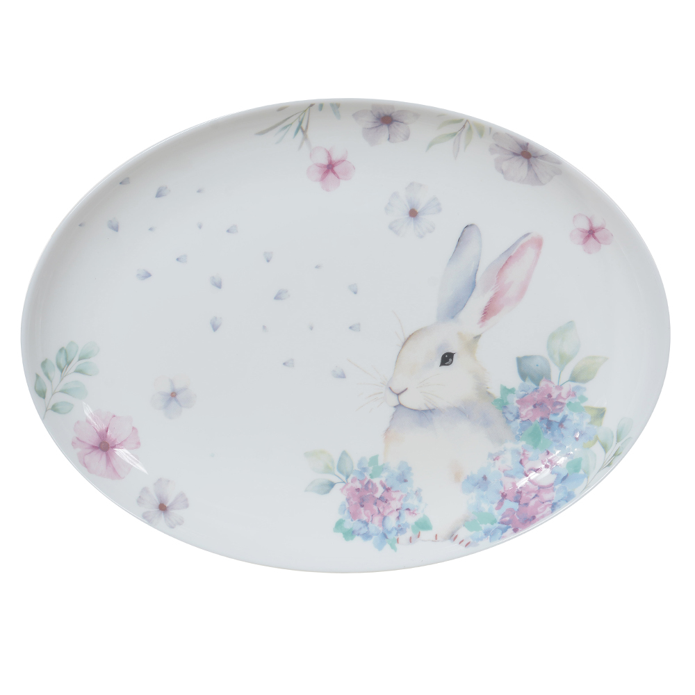 TRAVESSA VIDRO OPALINO (COLORIDO) 33cm