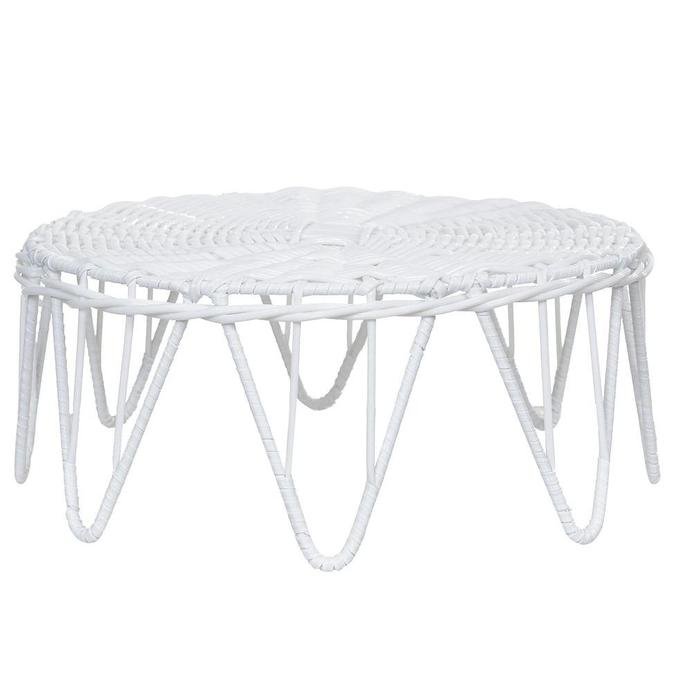 PASCOA CESTO DECORATIVO REDONDO (BRANCO) 27X27X10cm
