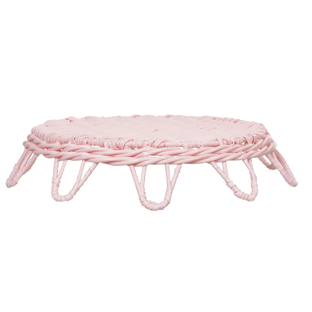 PASCOA BANDEJA DECORATIVO REDONDO (ROSA) 34X34X7cm