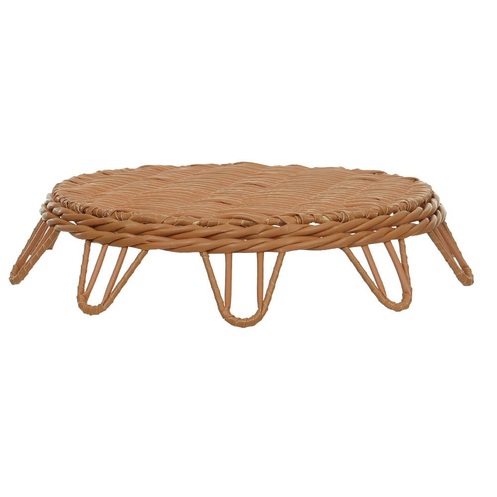 PASCOA BANDEJA DECORATIVO REDONDO (MARROM) 34X34X7cm