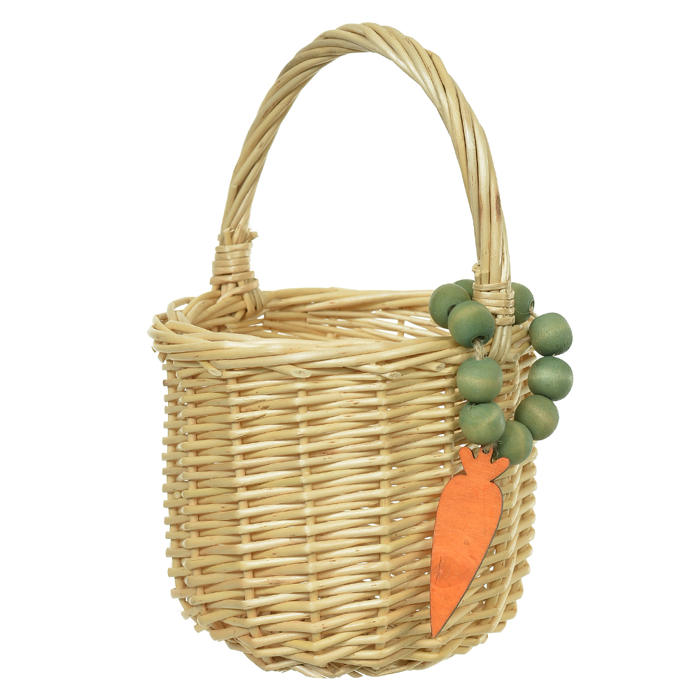 CESTO DECORATIVO (BEGE VERDE) 24cm