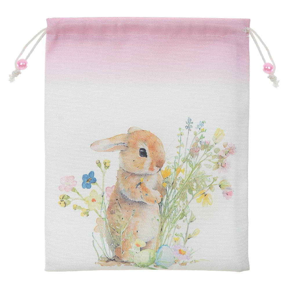 EMBALAGEM TECIDO (ROSA BRANCO) 22X18cm