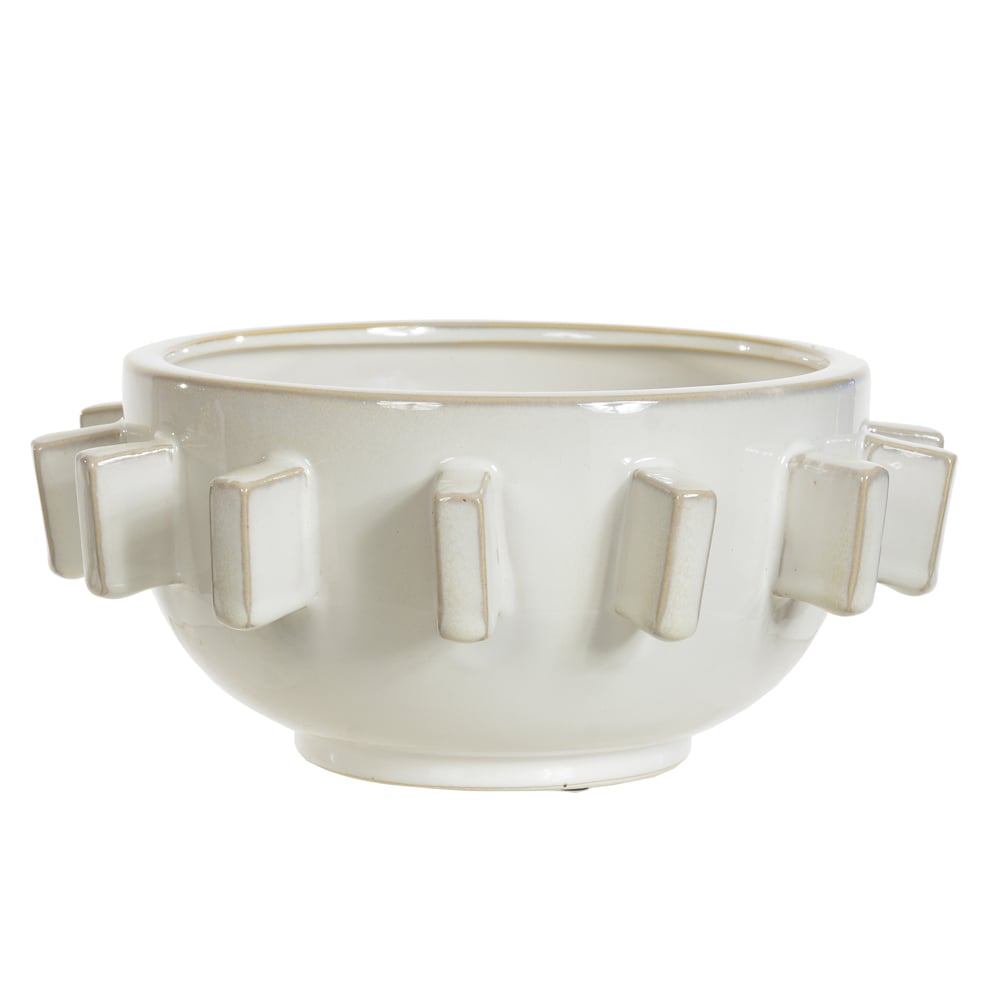 CENTRO DE MESA DECOR CERAMICA (BRANCO) 12,5cm 28d