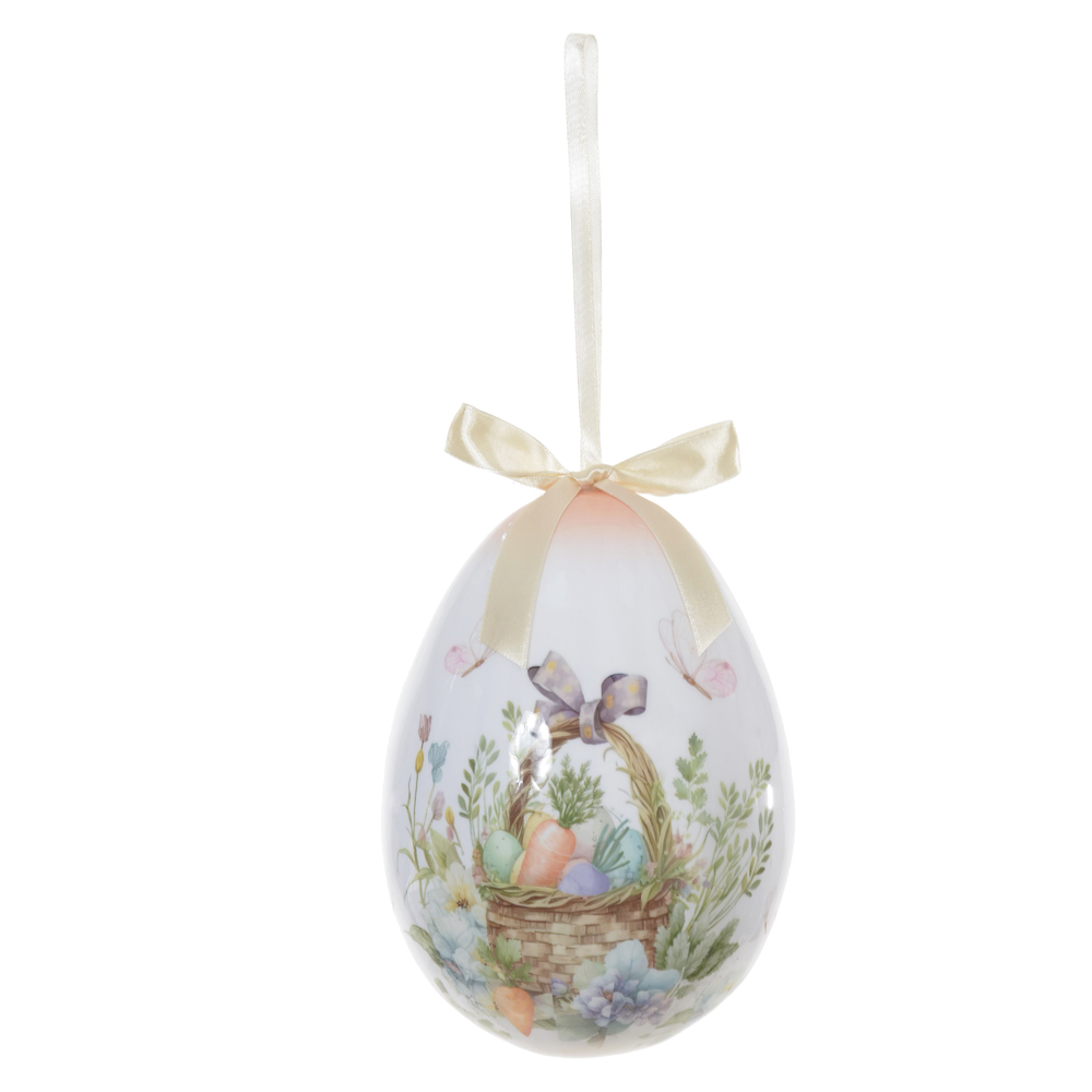 PASCOA ENFEITE OVO (COLORIDO) 20cm