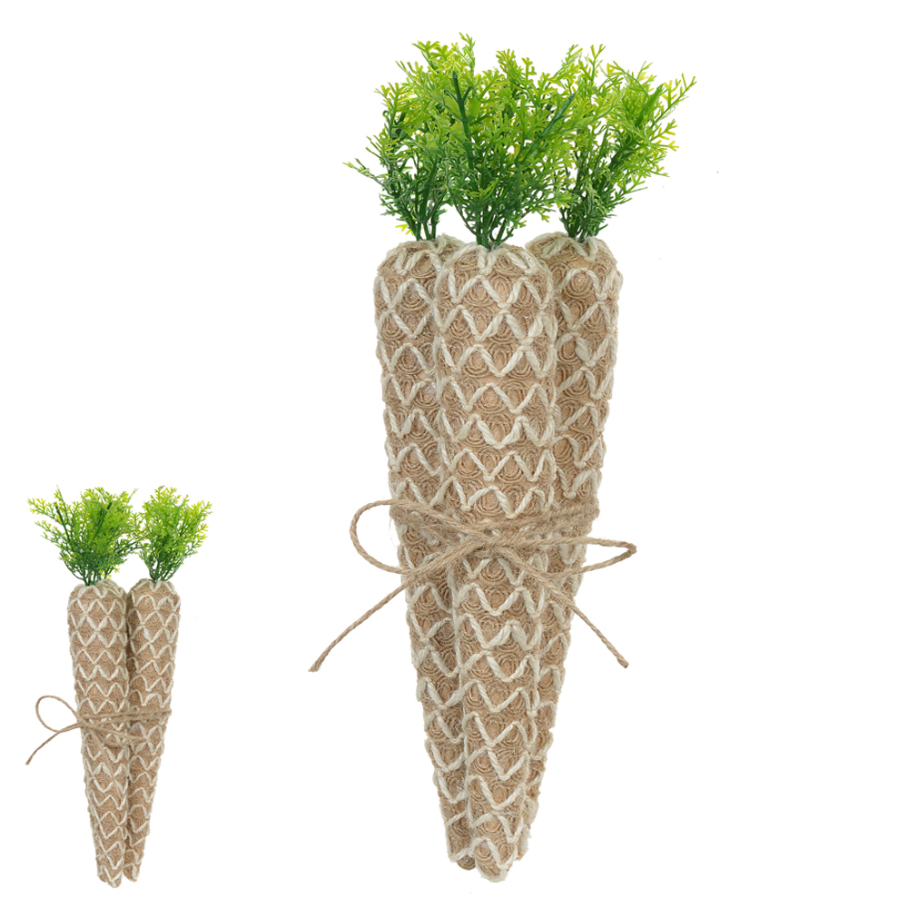 KIT CENOURA RUSTICAS C/3 (BEGE) 8X8X28cm