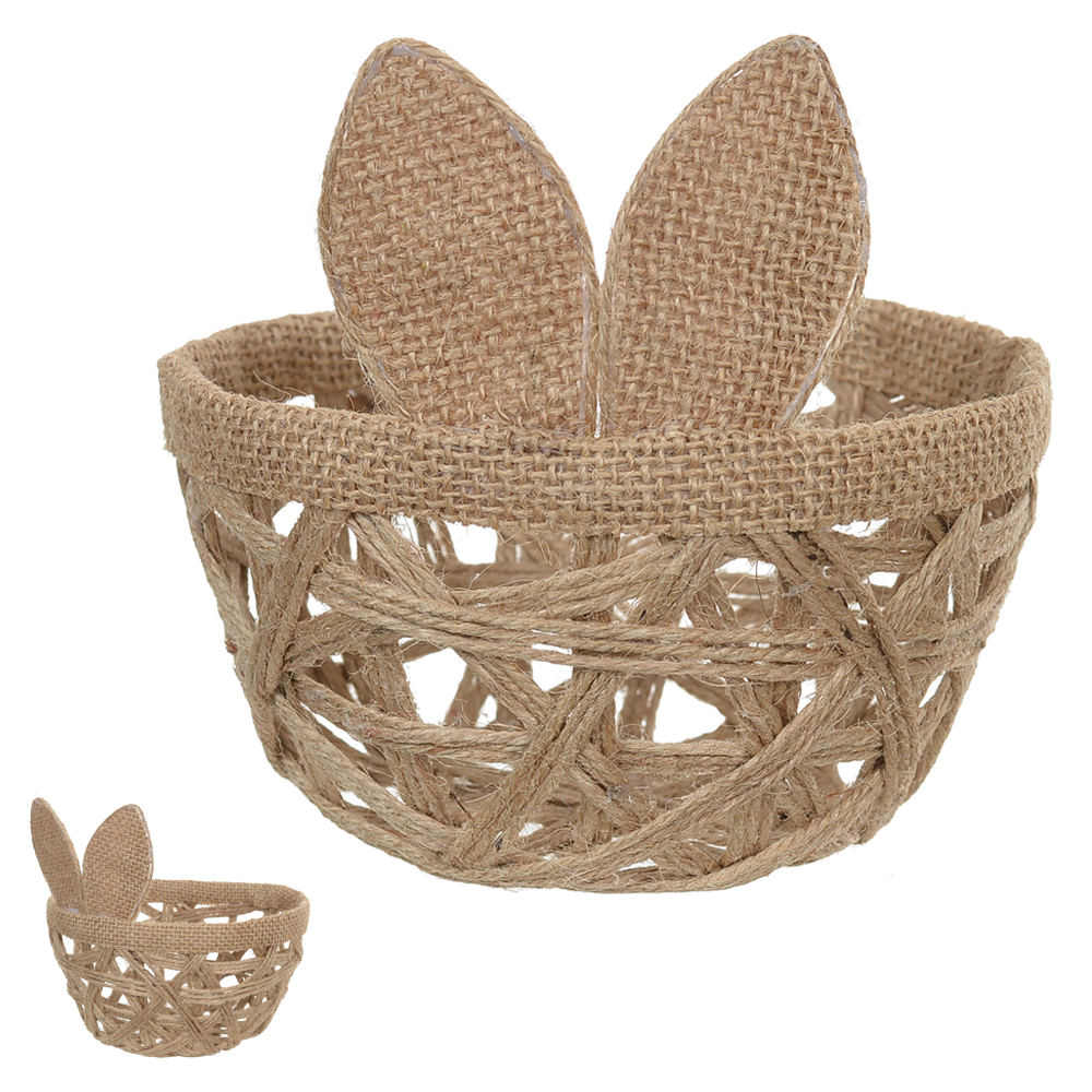 CESTO DECORATIVO RUSTICO (BEGE) 13cm