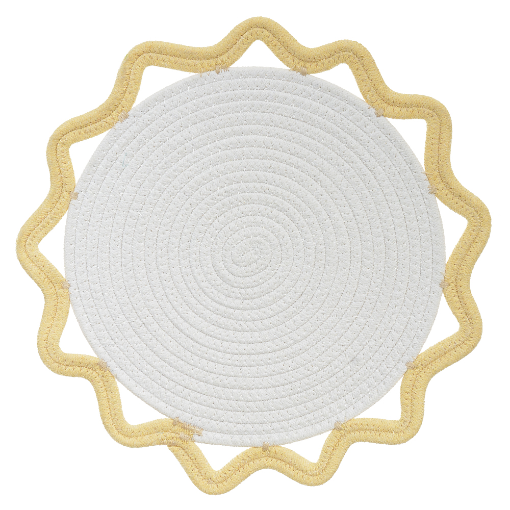 LUGAR AMERICANO (AMARELO BRANCO) 38cm