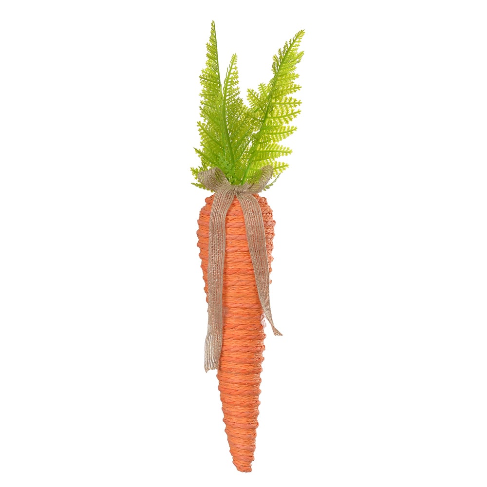 CENOURA DECORATIVA PALHA (LARANJA) 35cm