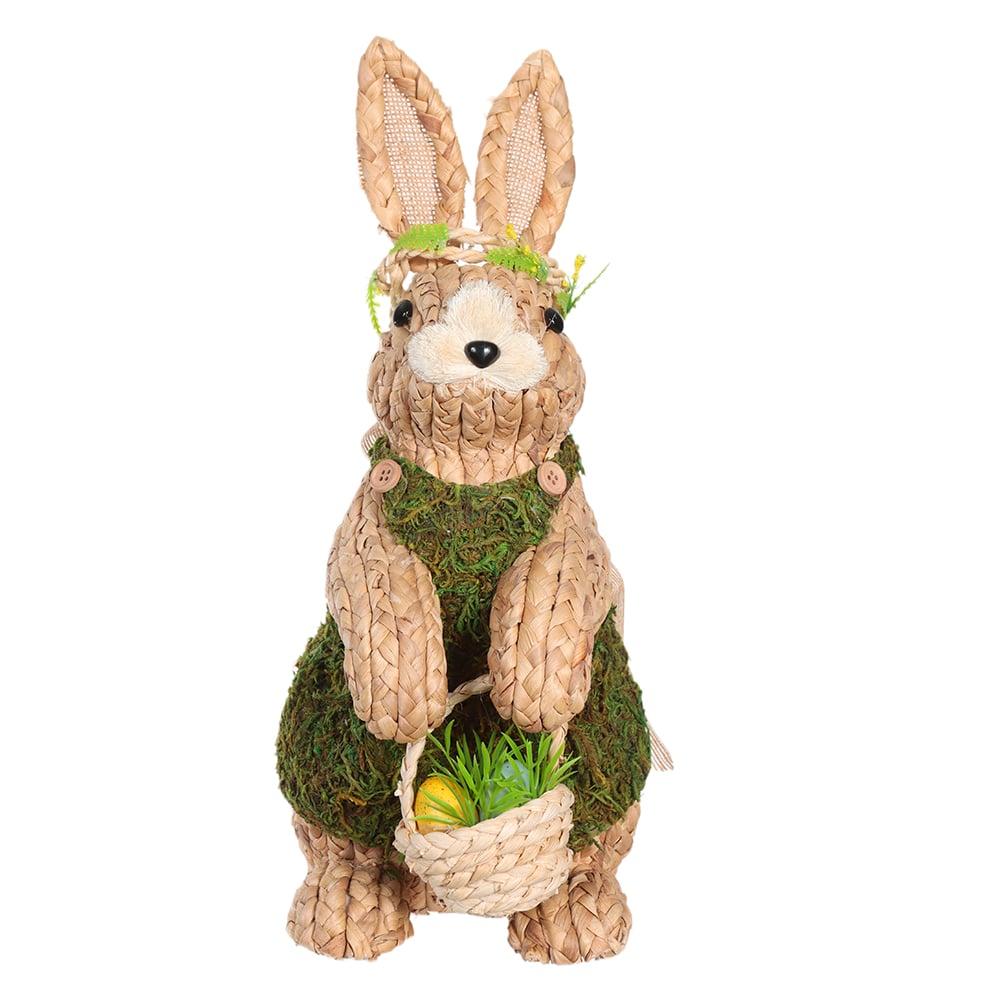 BONECA COELHA PALHA (BEGE VERDE) 40cm