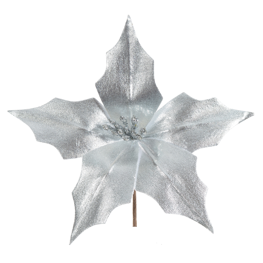 H.BICO PAPAGAIO NATAL (PRATA) 19cm