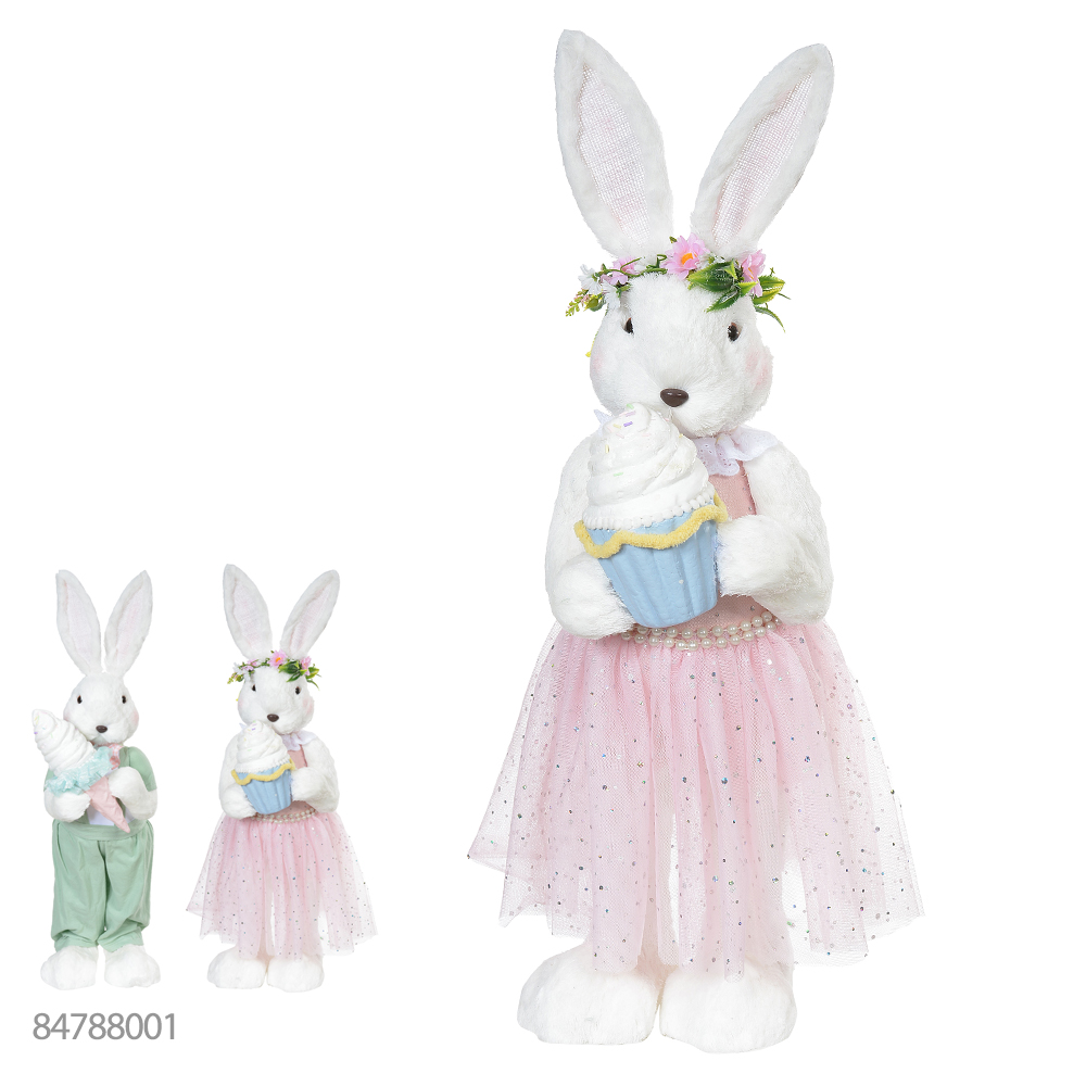 COELHO FEMEA C/CUPCAKE (ROSA) 20X20X75cm