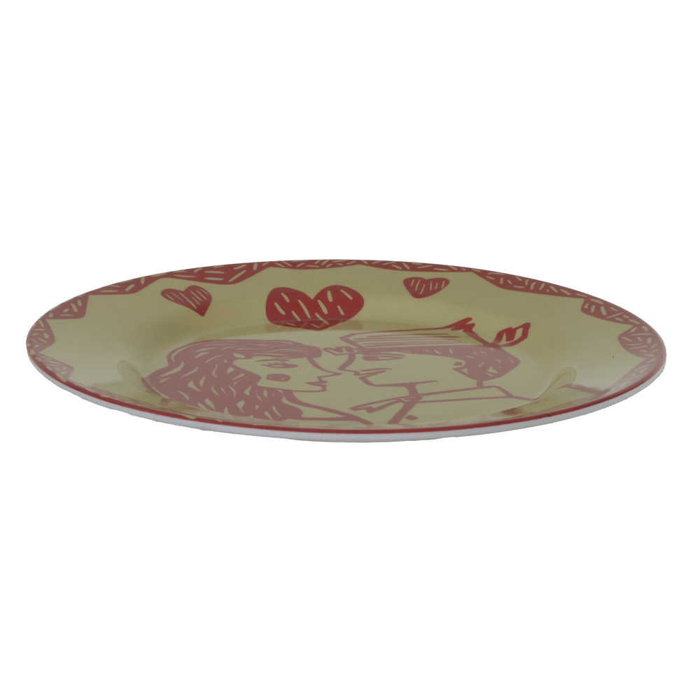 PRATO MELAMINA SAO JOAO SOBREMESA (VERMELHO) 22,5D