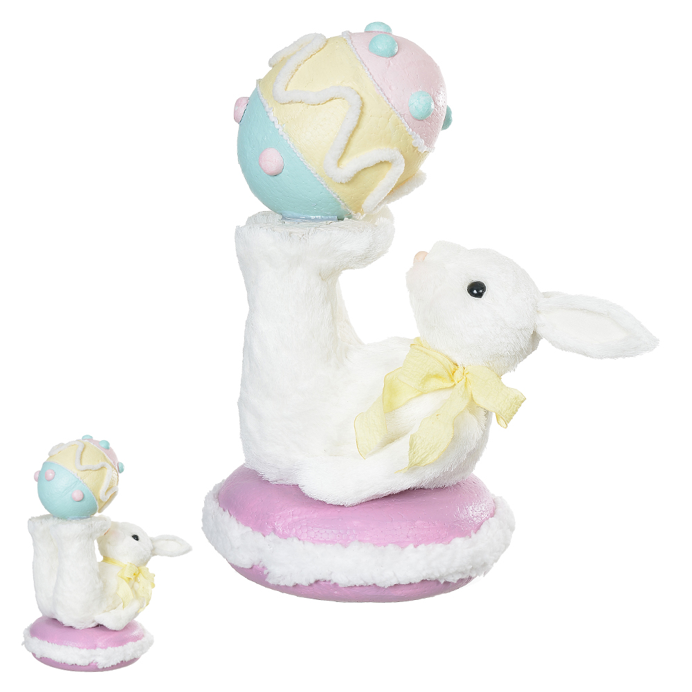 BONECO COELHO SISAL (BRANCO) 35cm