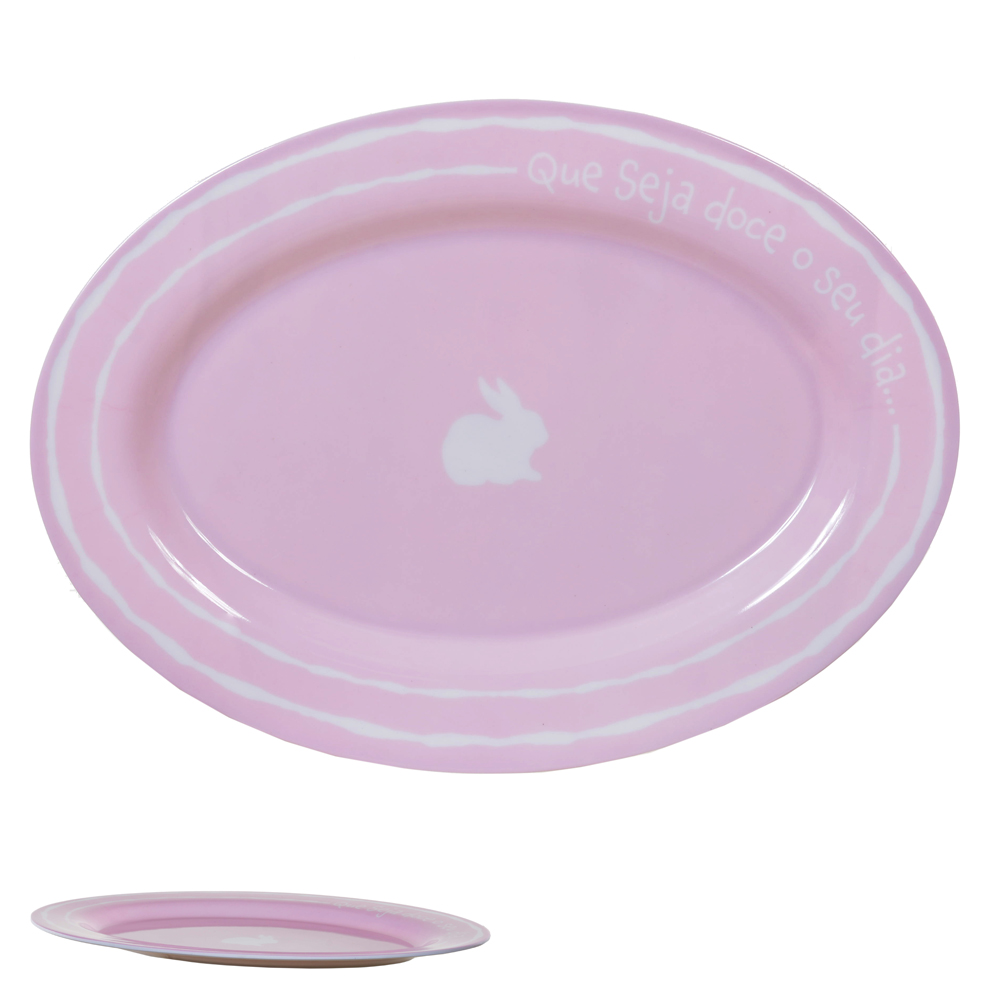 TRAVESSA MELAMINA (ROSA) 35,4X25,7X1,8cm