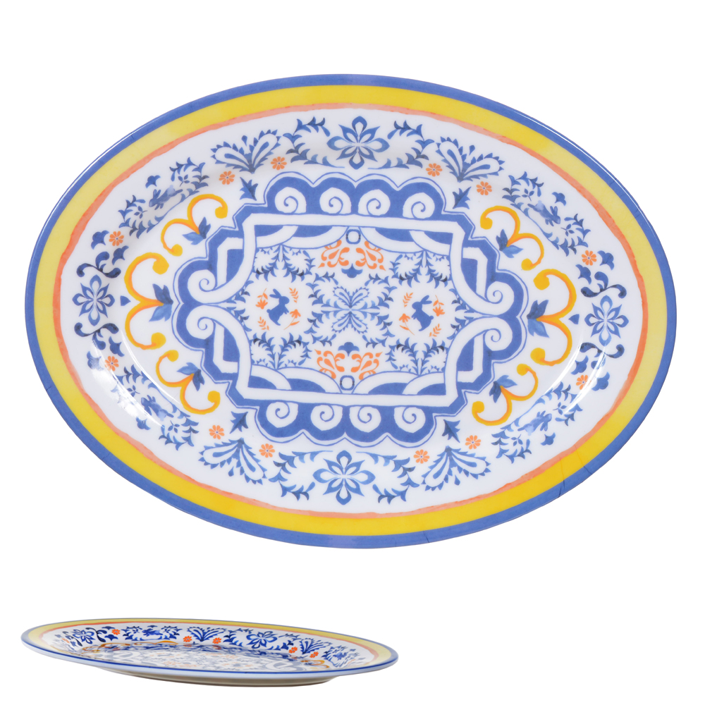 TRAVESSA MELAMINA (COLORIDO) 35,4X25,7X1,9cm