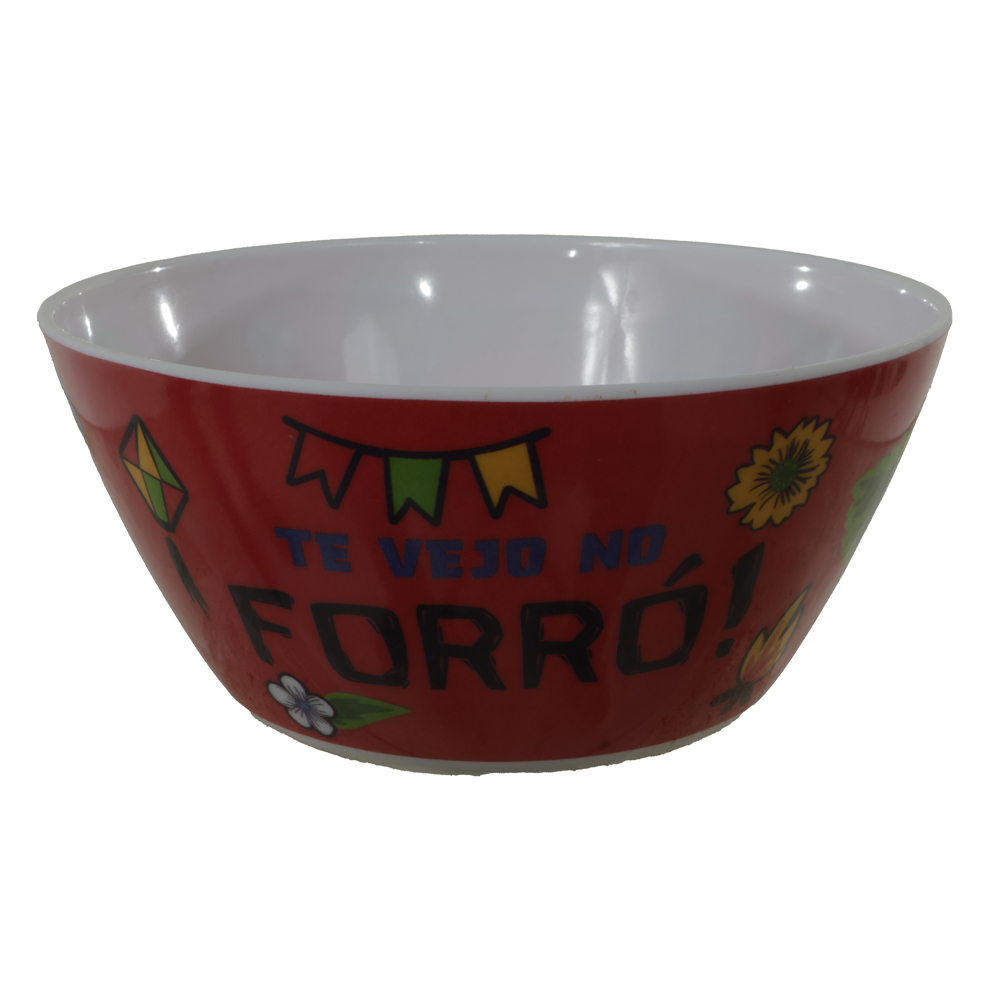 BOWL MELAMINA SAO JOAO (VERMELHO) 15X15X6,9cm