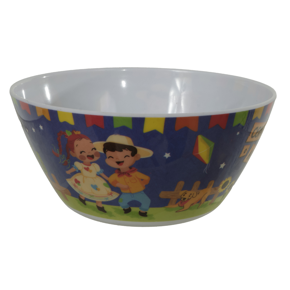 BOWL MELAMINA SAO JOAO (COLORIDO) 15X15X6,9cm