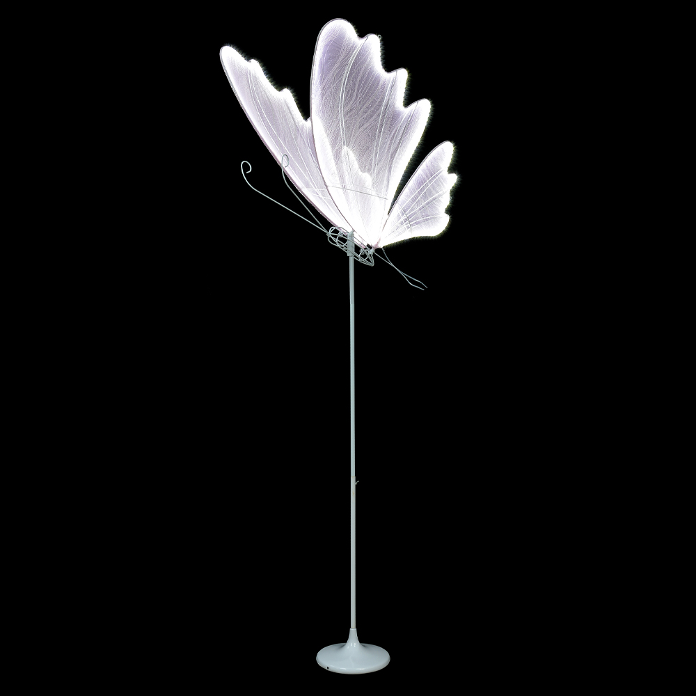 LUMINARIA BORBOLETA LED (ROSA) 1,02m