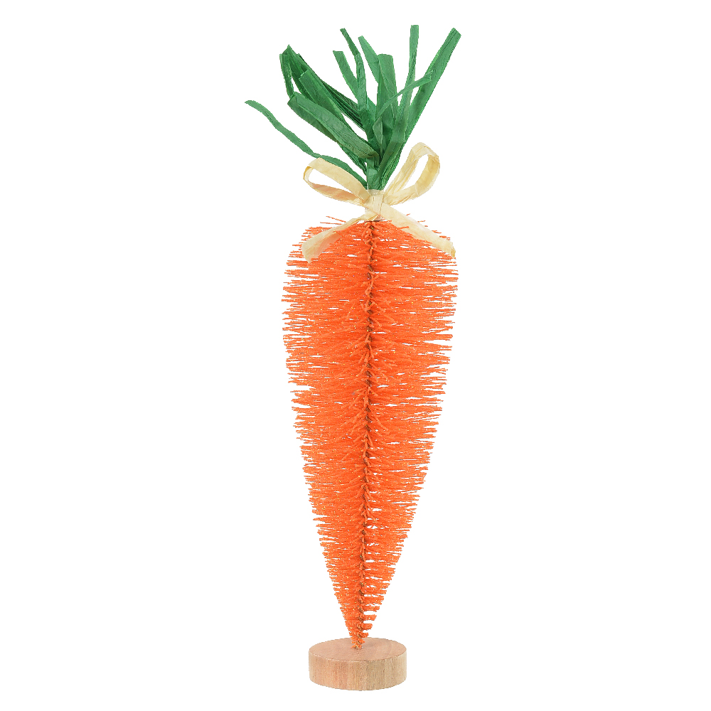 CENOURA DECORATIVA C/BASE (LARANJA) 30cm