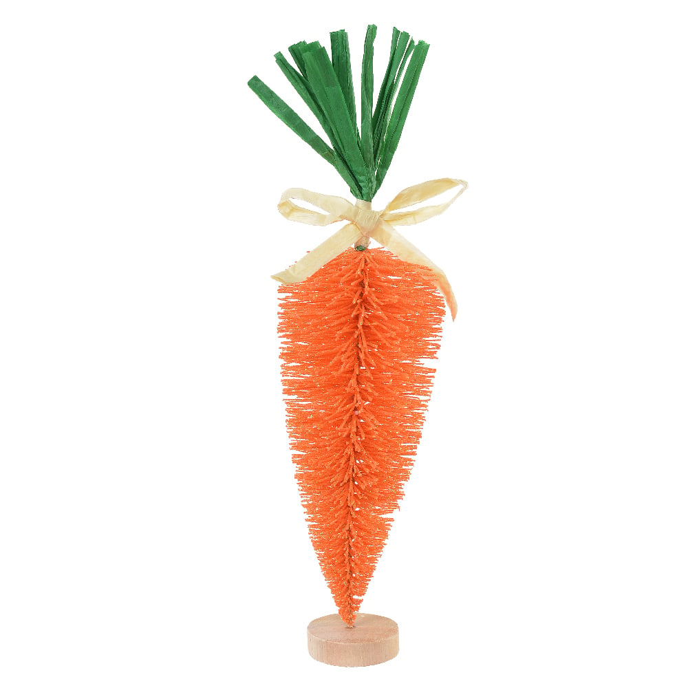 CENOURA DECORATIVA C/BASE (LARANJA) 25cm