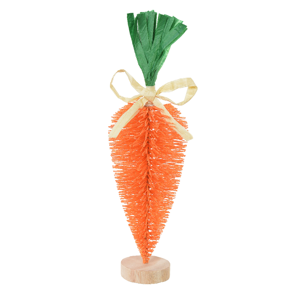 CENOURA DECORATIVA C/BASE (LARANJA) 20cm