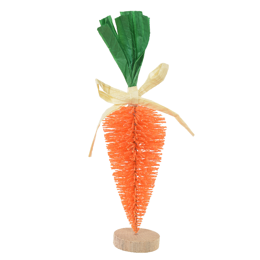 CENOURA DECORATIVA C/BASE (LARANJA) 15cm