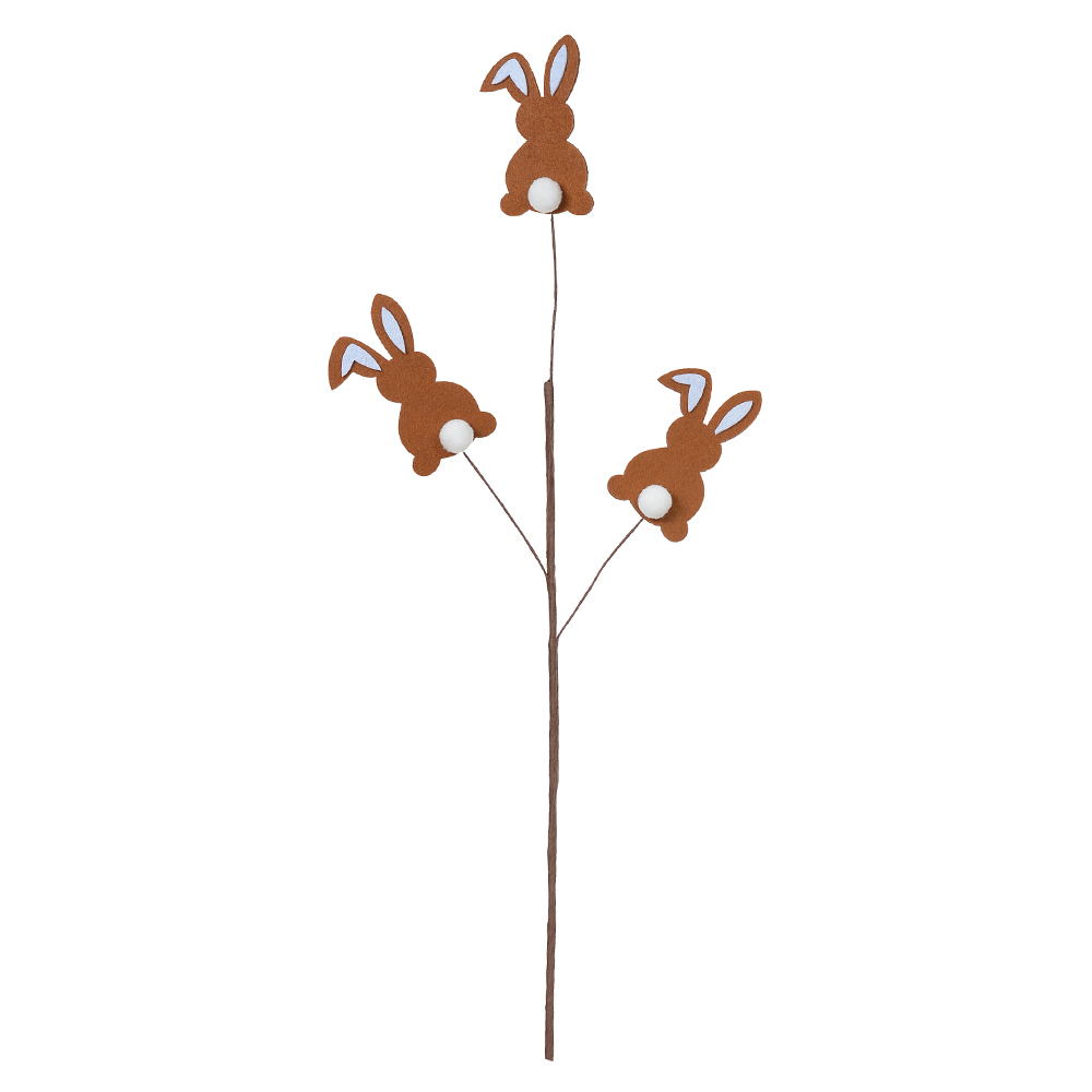 GALHO COELHO 3X (MARROM) 64cm