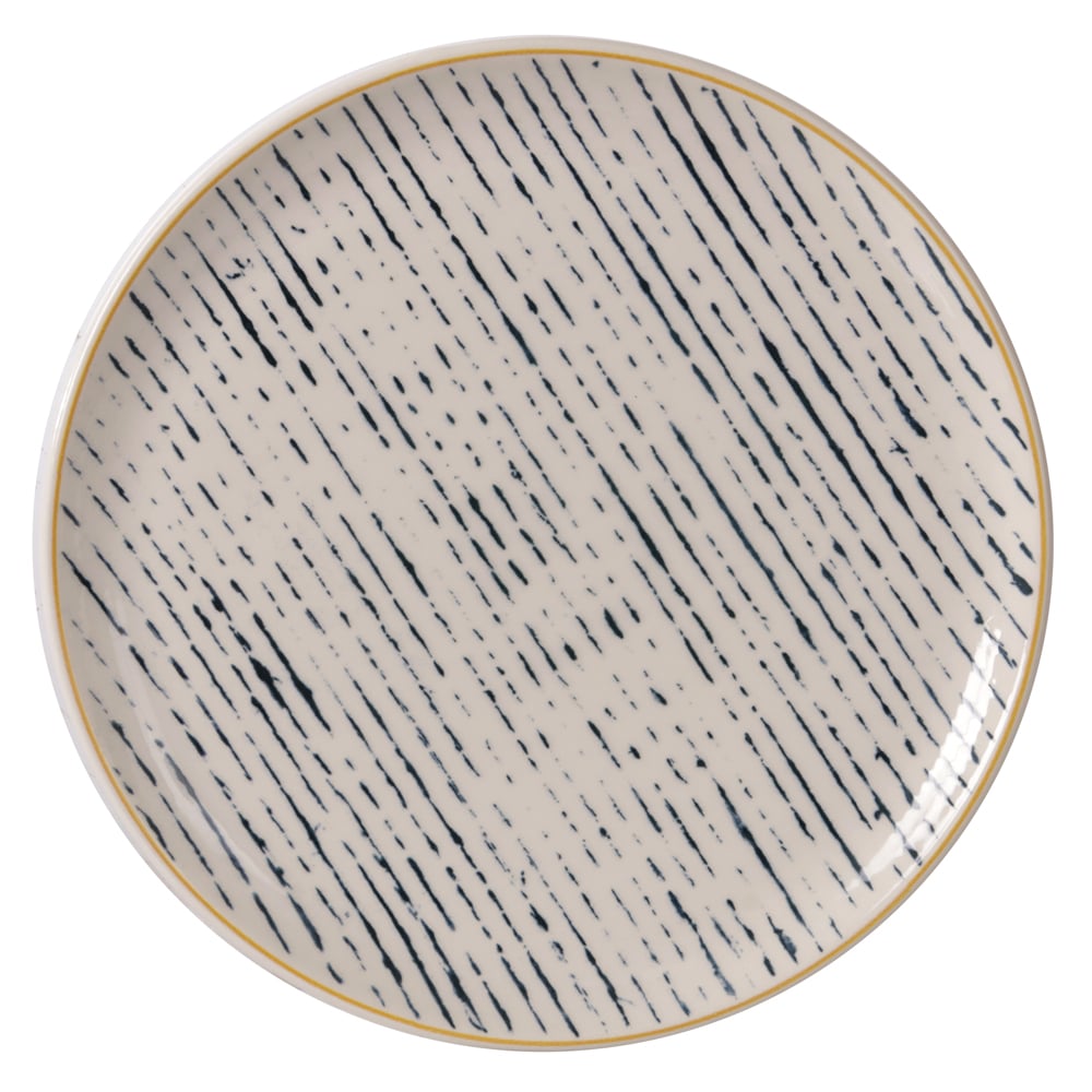 PRATO SOBREMESA CERAMICA 21,4d CATTLEYA (BRANCO DECORADO)