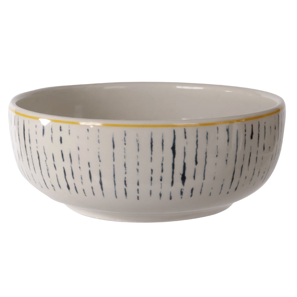 BOWL CERAMICA 620ml 6X15,5cm CATTLEYA (BRANCO DECORADO)