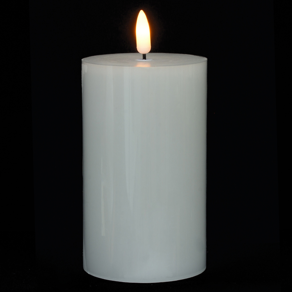VELA LED PARAFINA (BRANCO QUENTE) 12,5cm