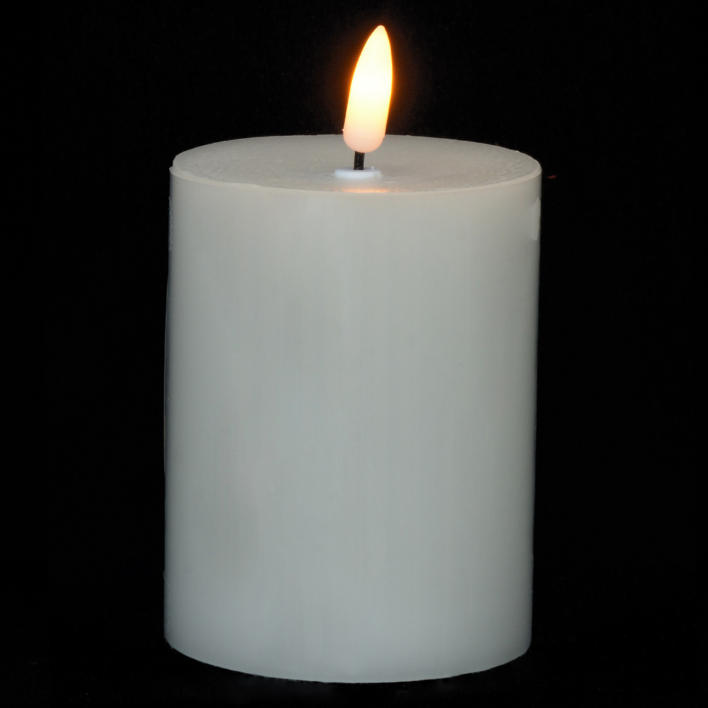 VELA LED PARAFINA (BRANCO QUENTE) 10cm