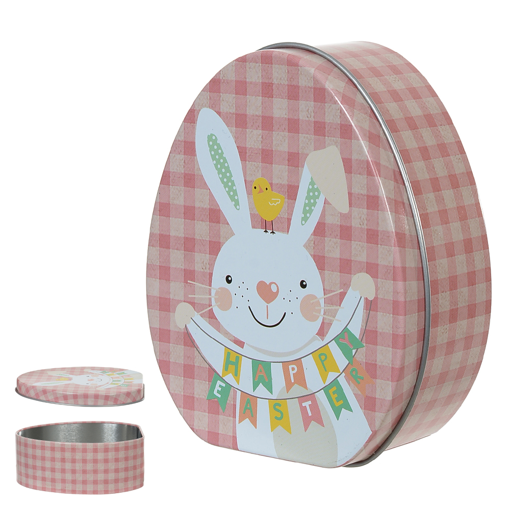 LATA DECORATIVA OVO (ROSA) 11,4cm