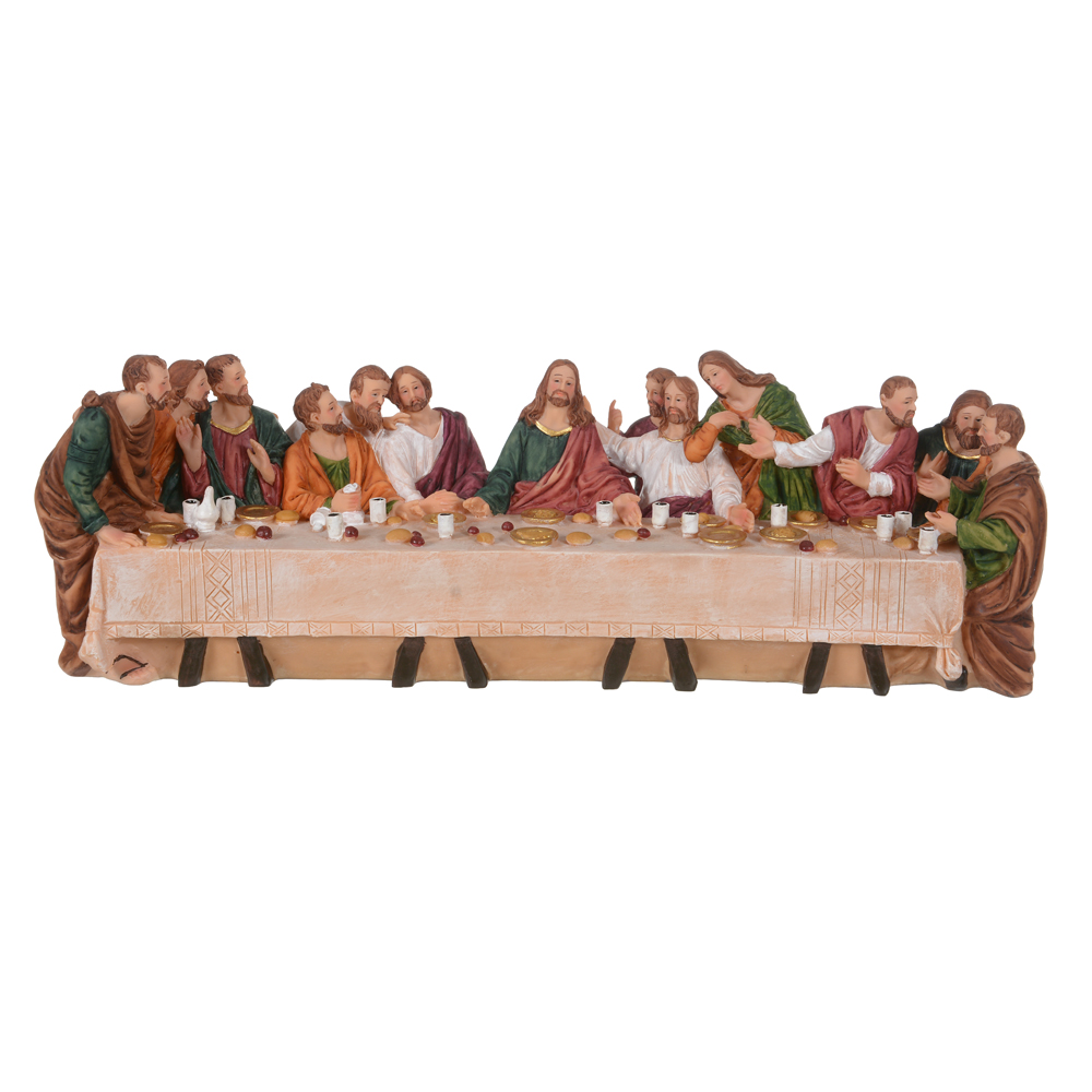 RESINA SANTA CEIA (COLORIDO) 12X36X9cm