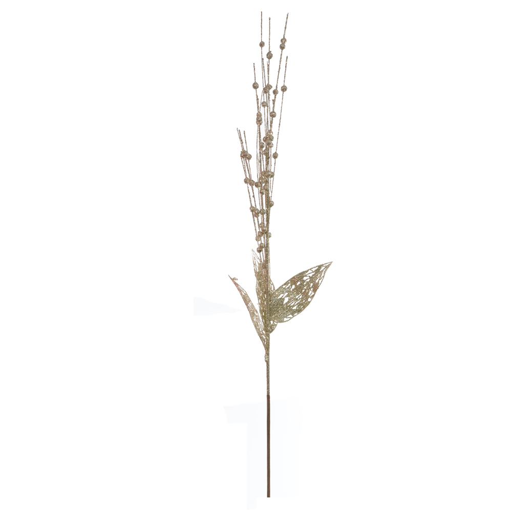 C.BOLINHAS NATAL C/GLITTER (CHAMPANHE) 65cm