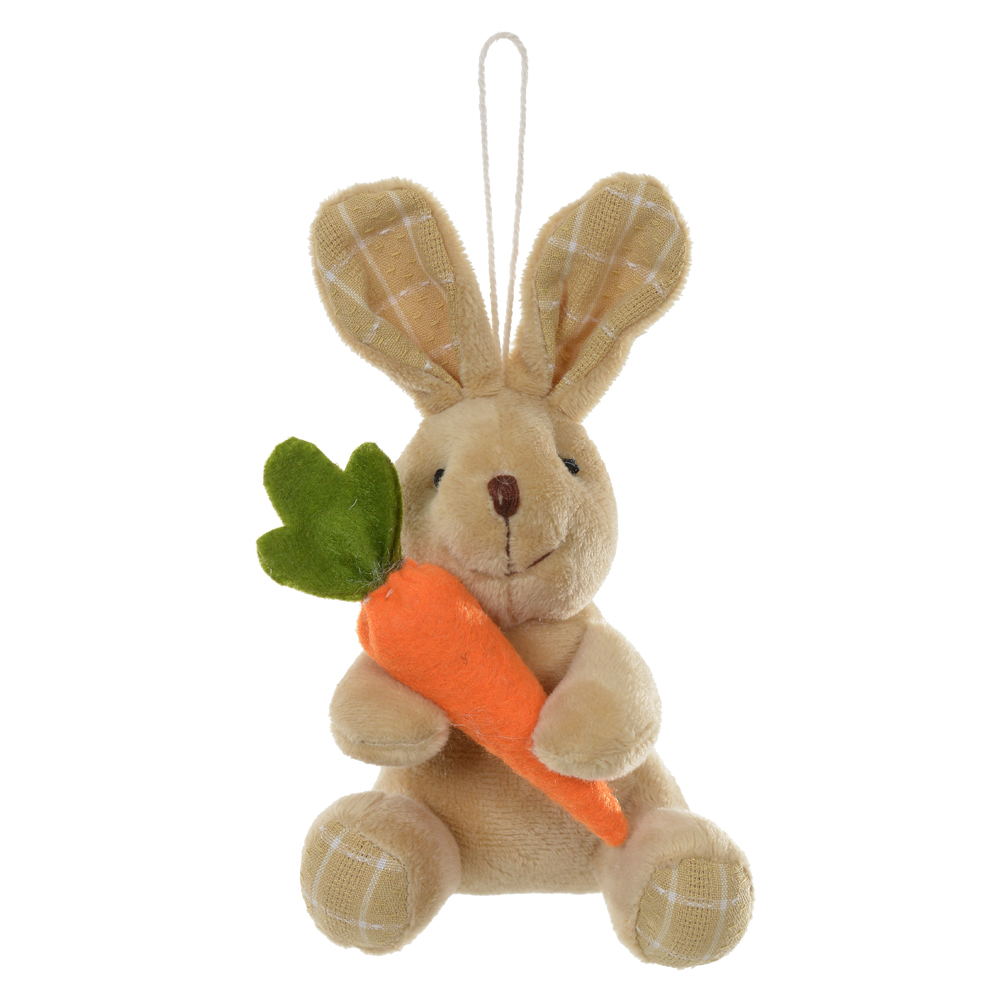 COELHO PELUCIA PENDURAR (BEGE) 15cm