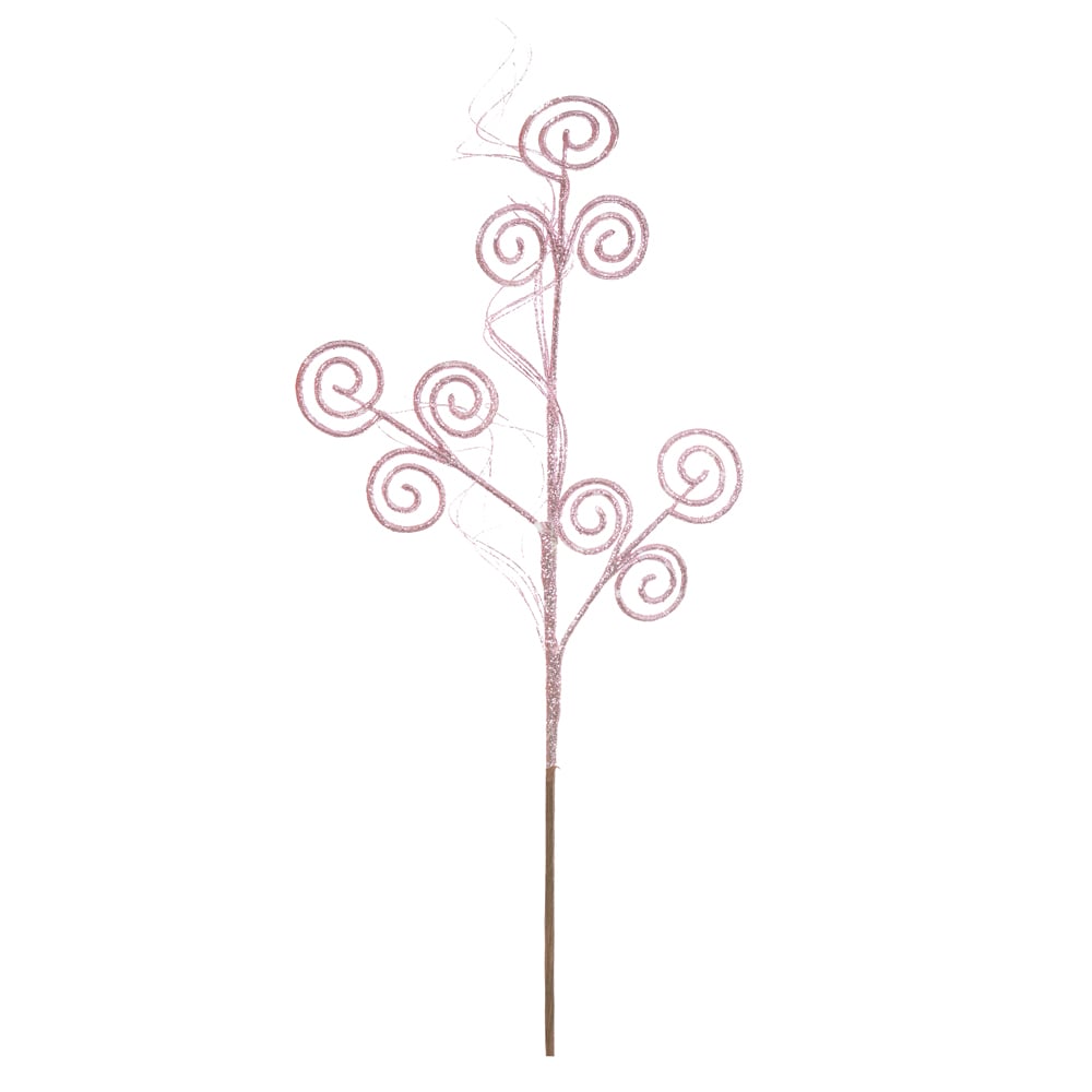 C.ESPIRAL. NATAL C/GLITTER (ROSA) 66cm