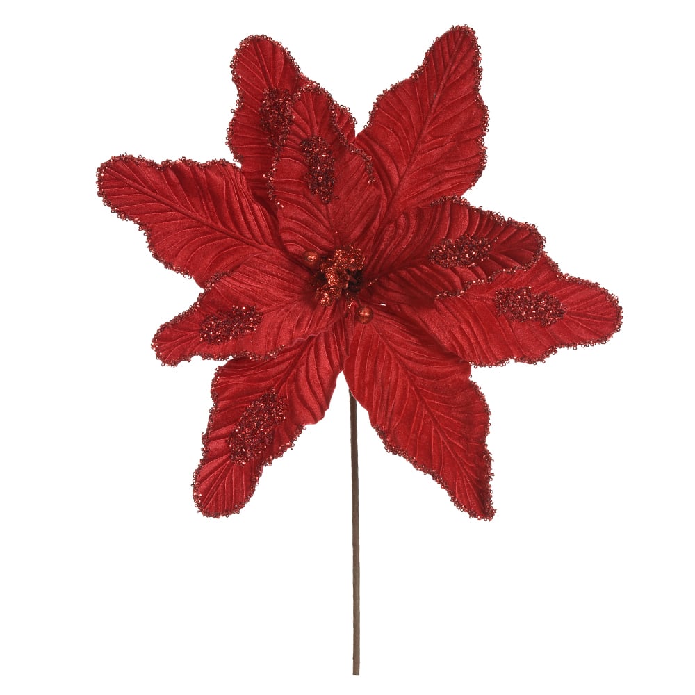 H.BICO PAPAGAIO NATAL AVELUDADO (VERMELHO GLITTER VERMELHO) 53cm 44d