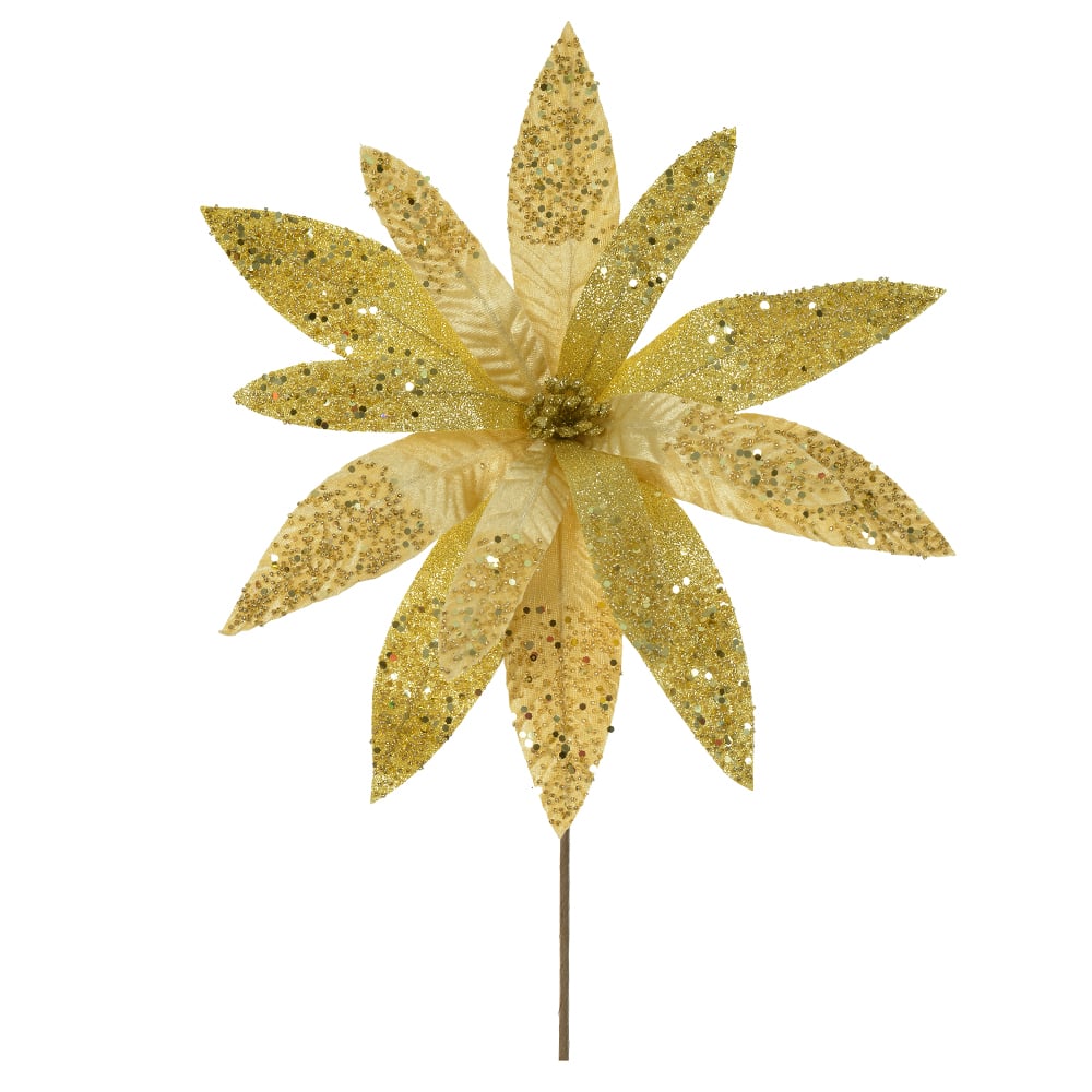 H.BICO PAPAGAIO NATAL AVELUDADO (DOURADO GLITTER DOURADO) 40cm 35d