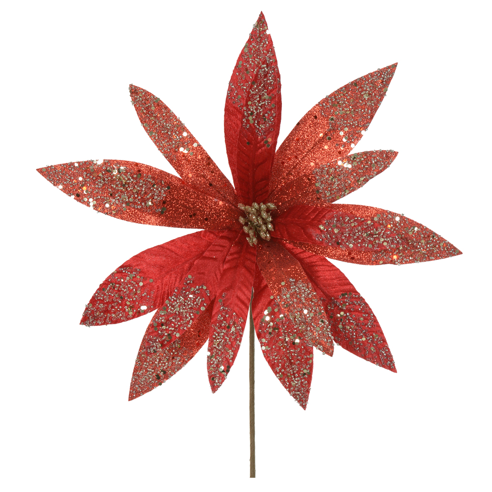H.BICO PAPAGAIO NATAL AVELUDADO (VERMELHO GLITTER CHAMPANHE) 40cm 35d