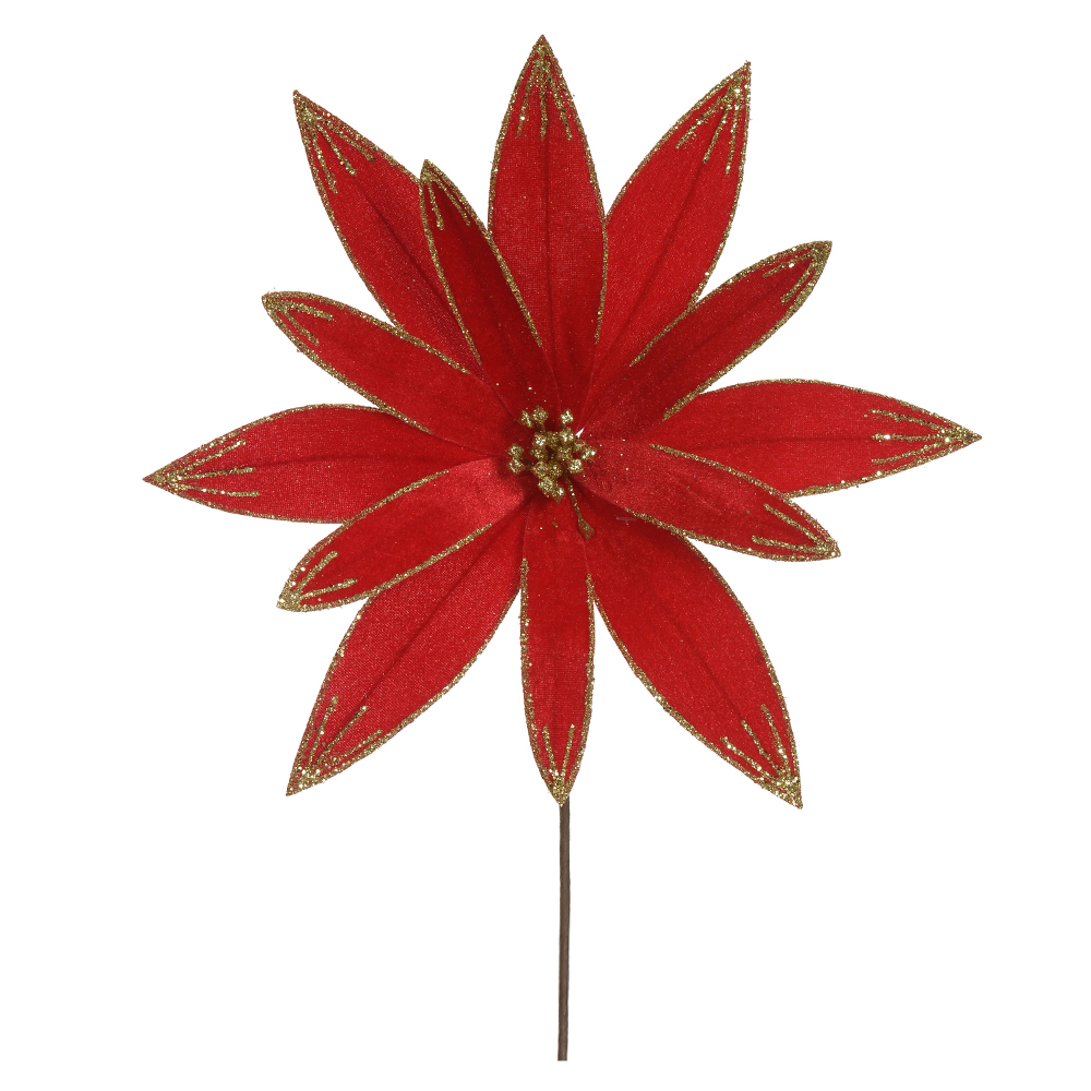 H.BICO PAPAGAIO NATAL AVELUDADO (VERMELHO GLITTER DOURADO) 35cm 35d