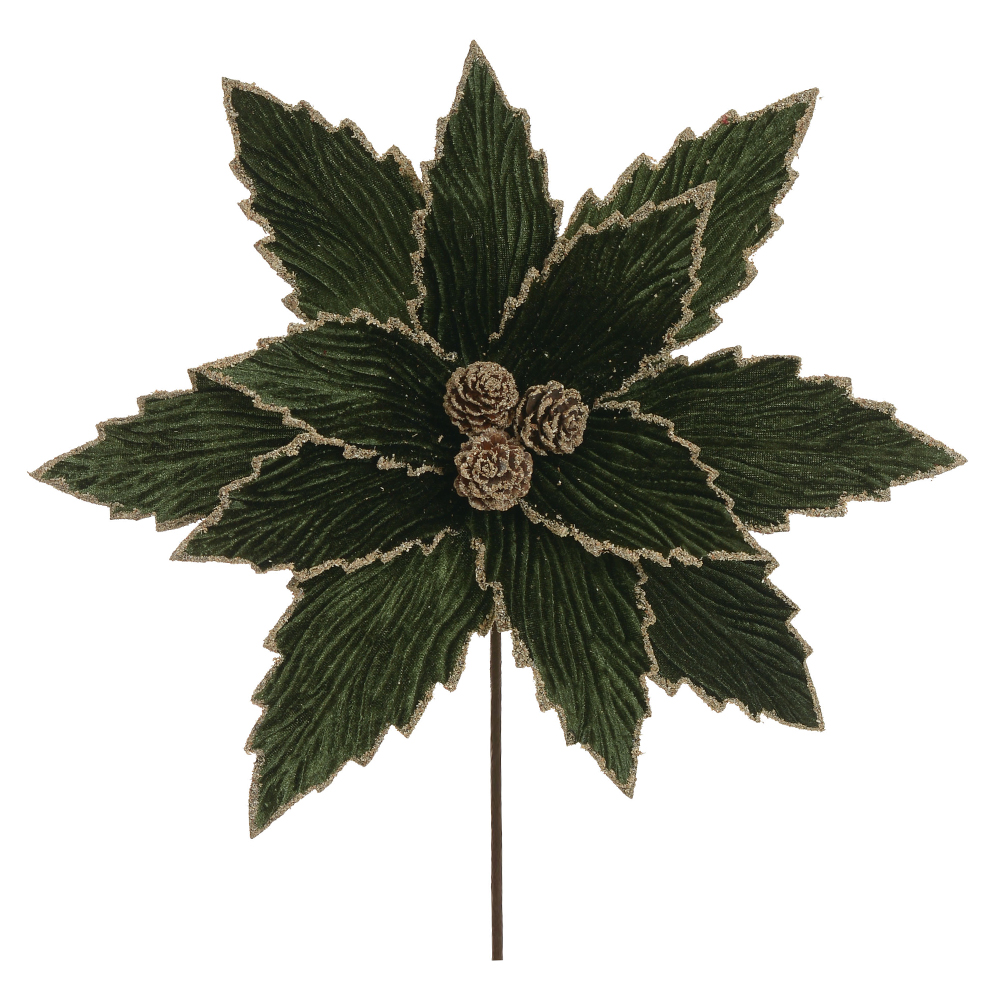 H.BICO PAPAGAIO NATAL AVELUDADO (VERDE) 24cm 35d 12P